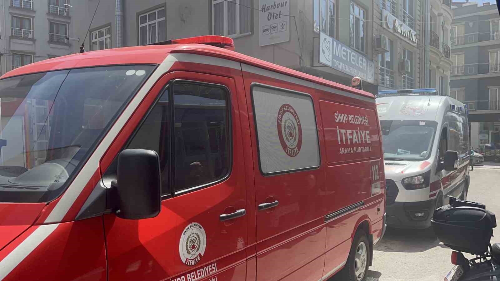 Sinop’ta mutfak yangını
