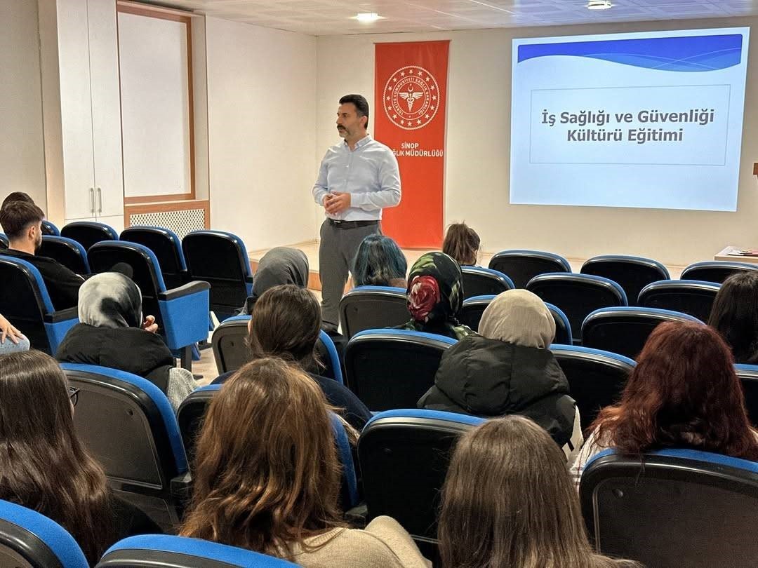 Sinop’ta stajyer öğrencilere "iş güvenliği" eğitimi
