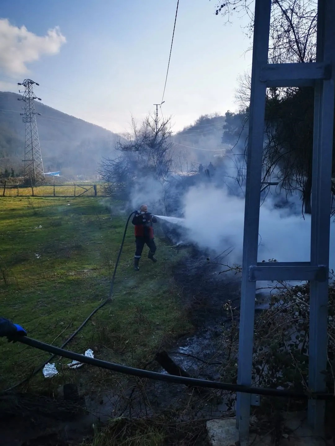 Sinop’ta yangın paniği
