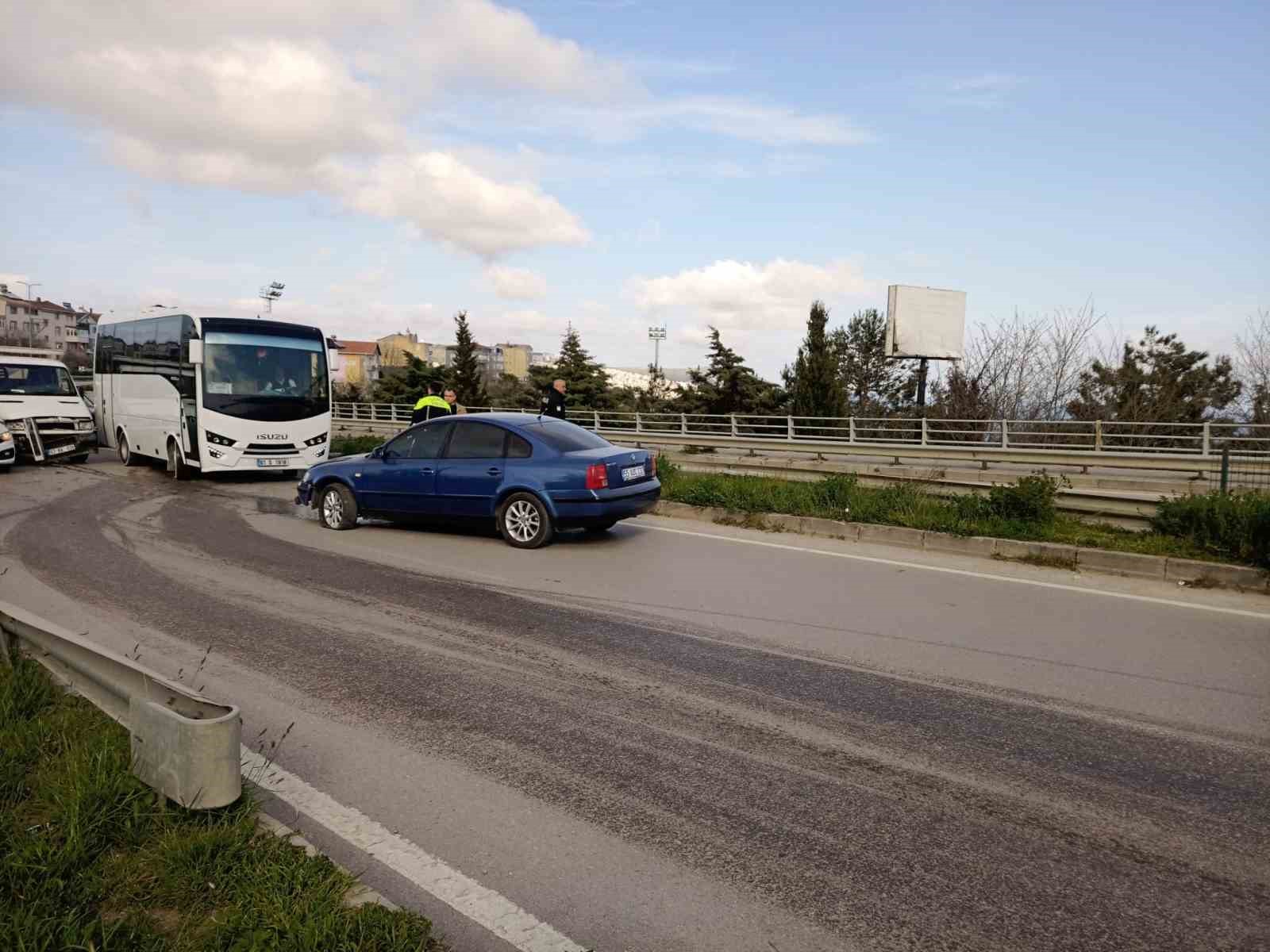 Sinop’ta zincirleme kaza: 1 yaralı
