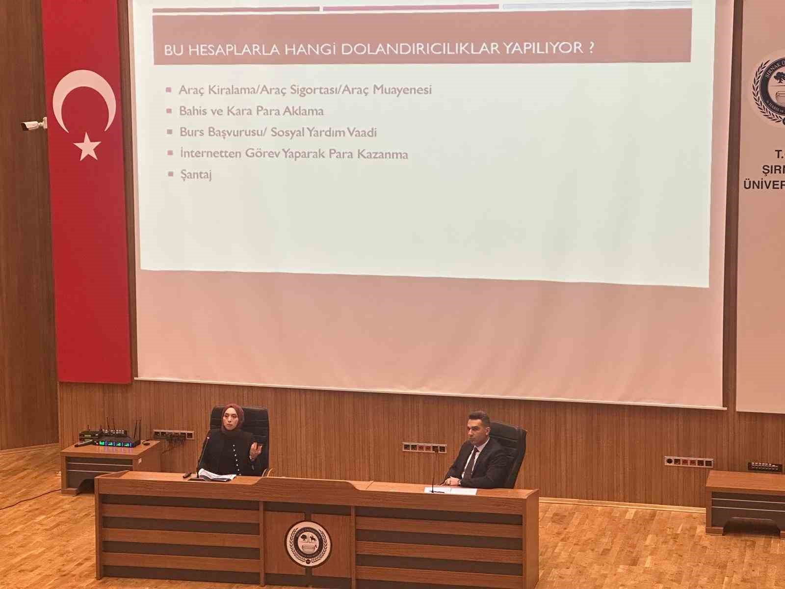 Şırnak Cumhuriyet Başsavcılığından gençlere net mesaj: "Hesabını kullandırma, suça ortak olma"
Şırnak Cumhuriyet Başsavcılığından gençlere net mesaj: "Hesabını kullandırma, suça ortak olma"