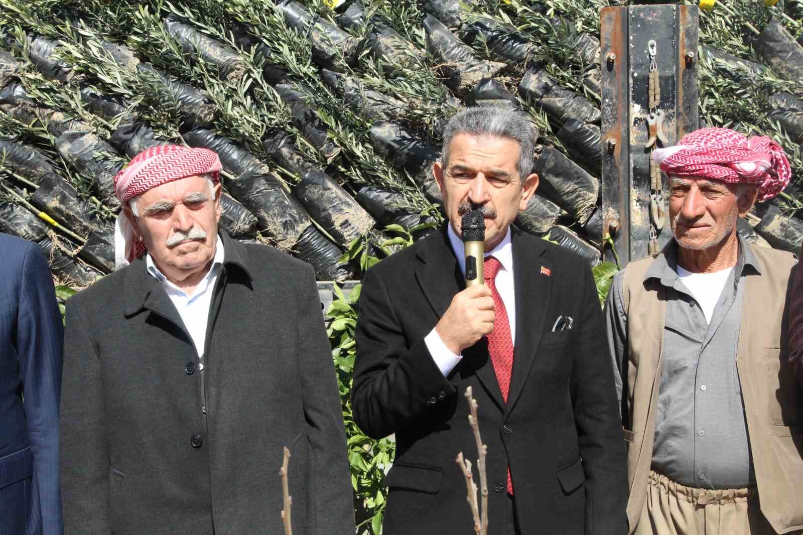 Şırnak’ta 25 bin 200 fidan toprakla buluştu: 810 dekar meyve bahçesi oluyor
