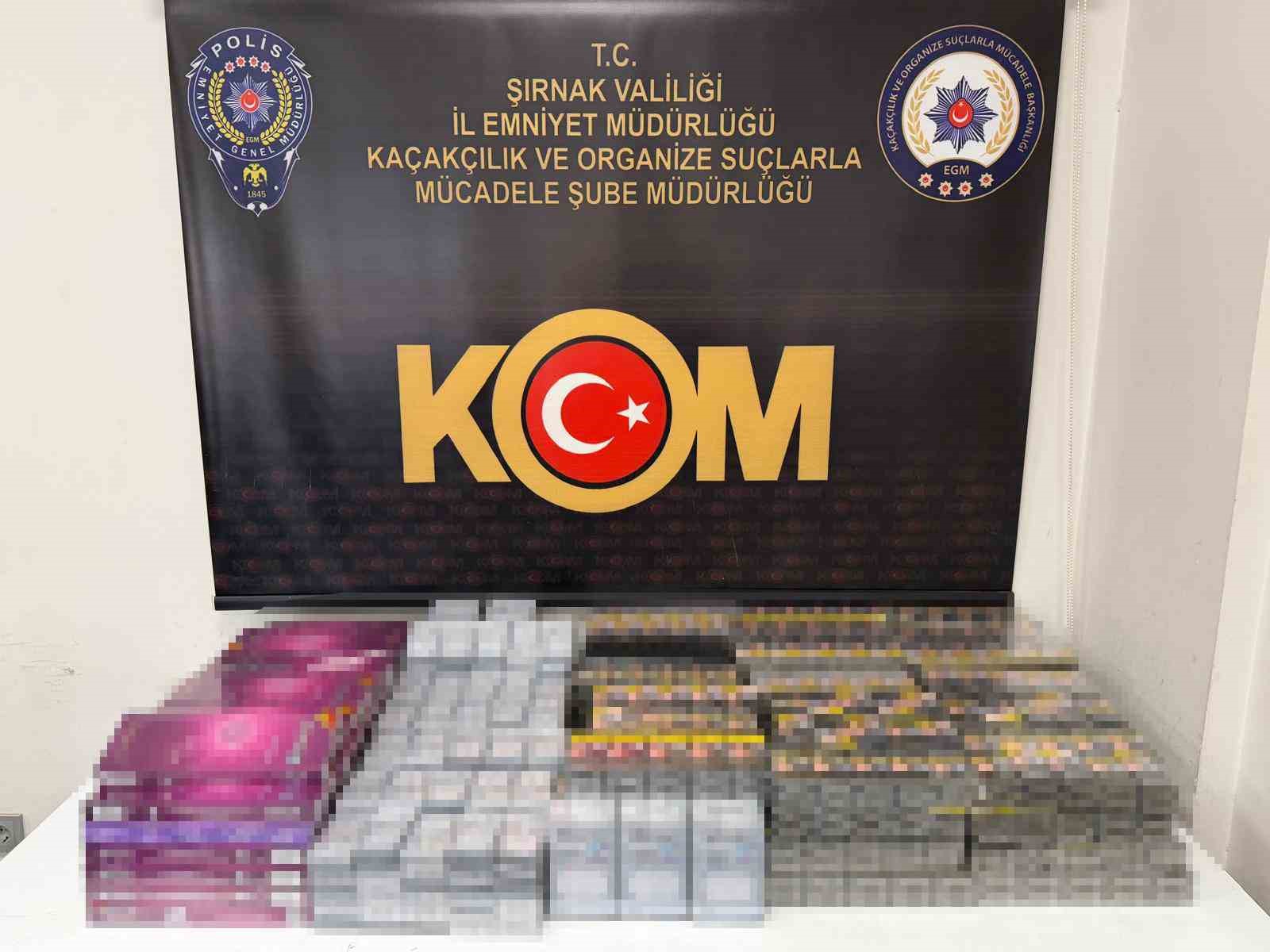 Şırnak’ta 7 milyon 600 bin liralık gümrük kaçağı malzeme ele geçirildi
