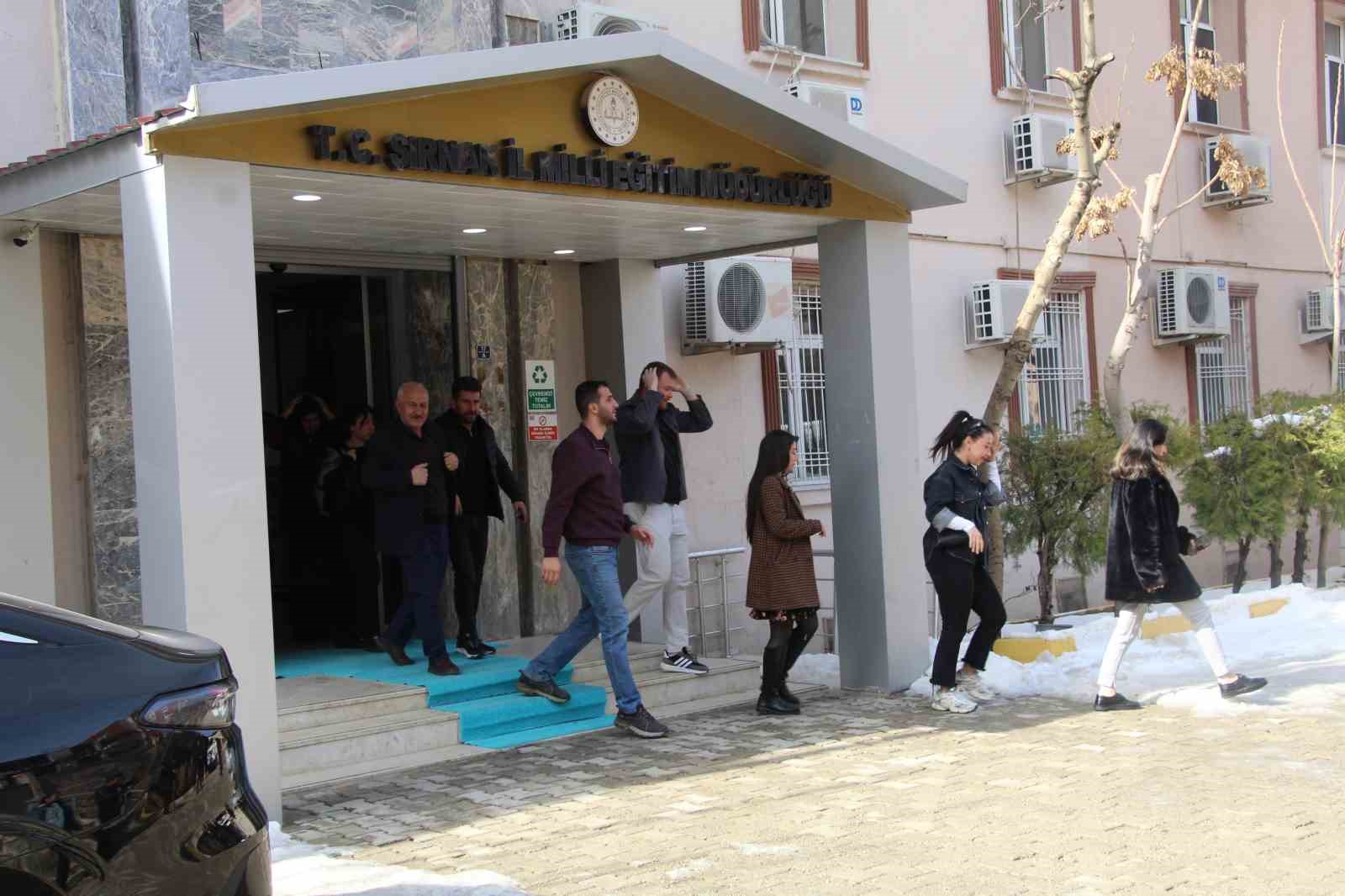 Şırnak’ta deprem tatbikatı gerçeğini aratmadı
