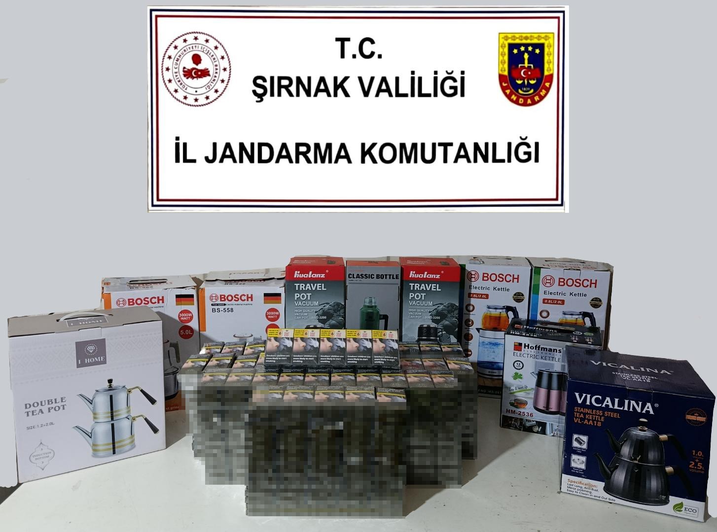 Şırnak’ta jandarmadan kaçakçılık operasyonu: 4 tutuklama
