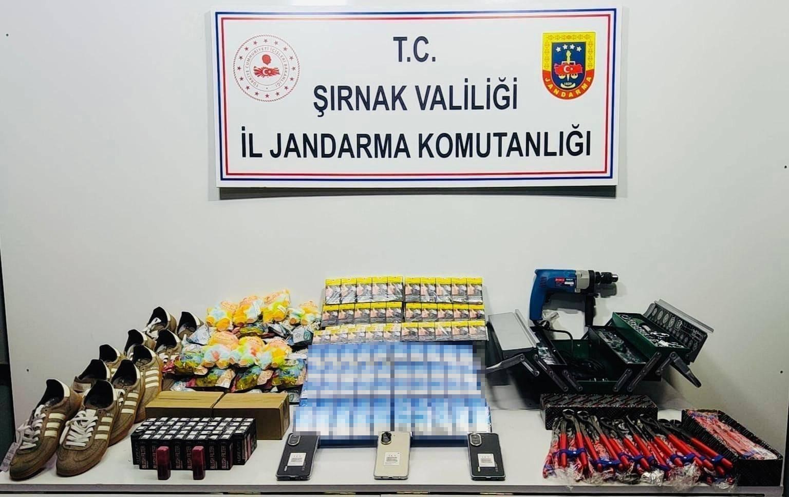 Şırnak’ta jandarmadan kaçakçılık operasyonu: 4 tutuklama
