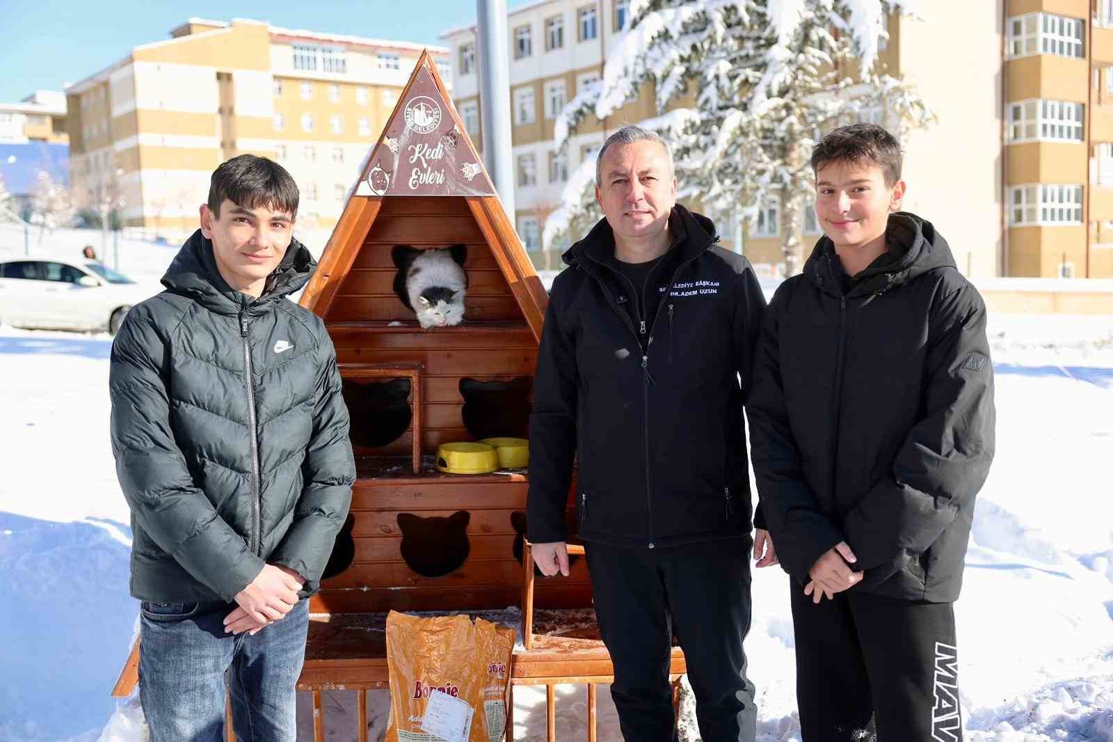 Sivas Belediyesi sokak hayvanlarını unutmadı
