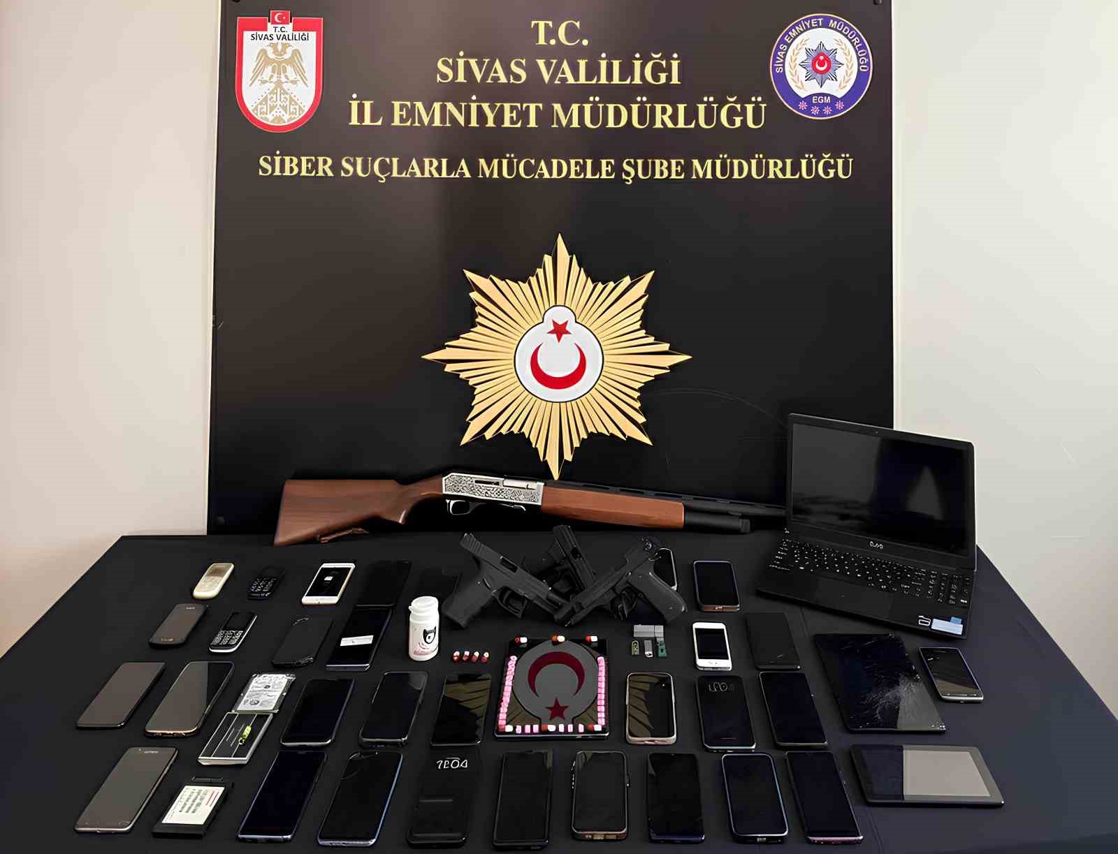 Sivas merkezli siber dolandırıcılık operasyonu, 18 şüpheliden 11’i tutuklandı
