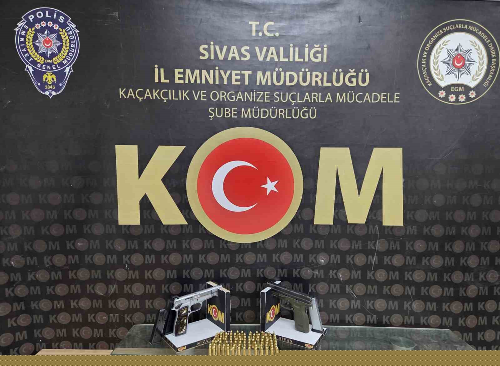 Sivas’ta kaçak silah operasyonu: 1 kişi tutuklandı
