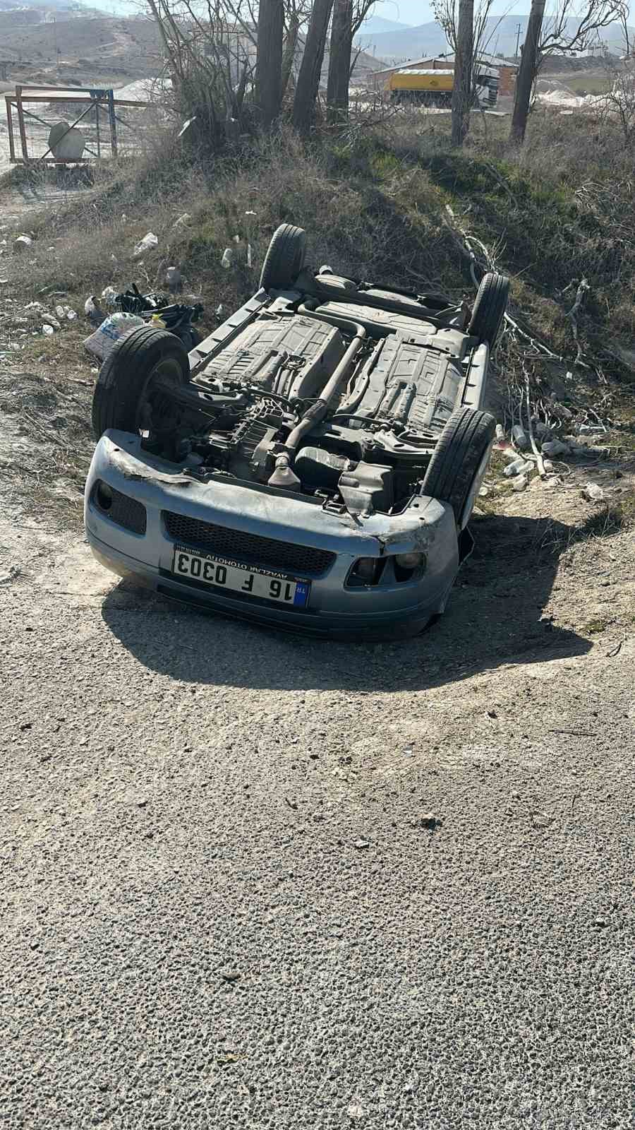 Sivrihisar’da otomobil takla attı: 2 yaralı
