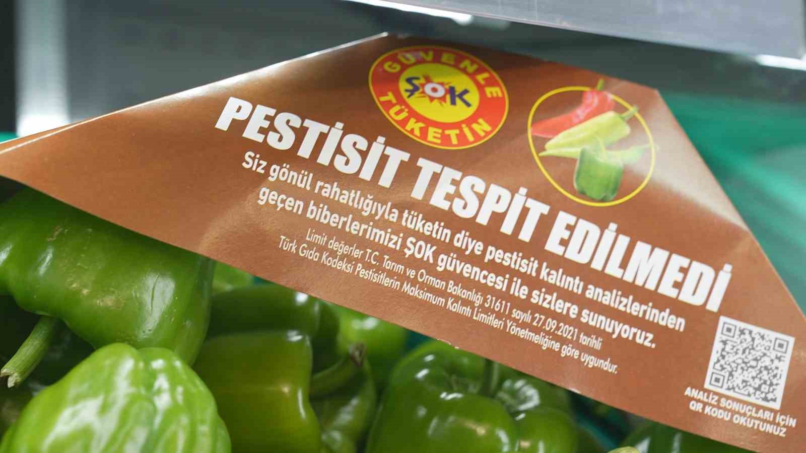 ŞOK Marketler’de pestisit analizinin kapsamı genişliyor: Domatesten sonra biberler de analiz ediliyor
