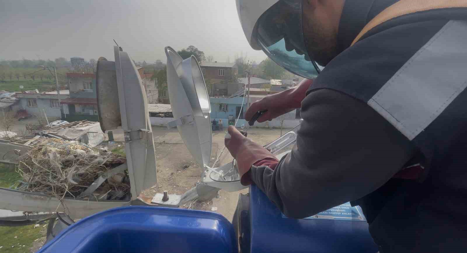 Sokak lambaları kuşlara yuva oldu
Sokak lambaları kuşlara yuva oldu