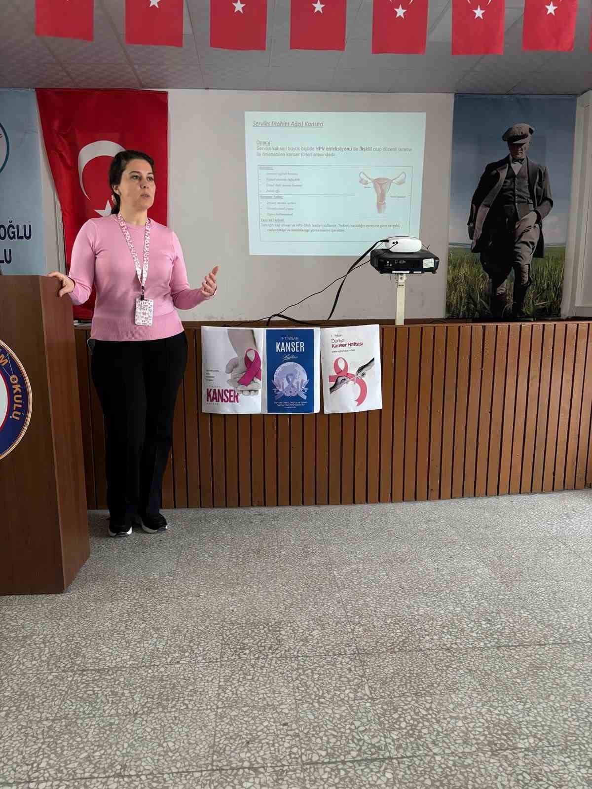 Söke’de kanserde erken teşhisin önemine dikkat çekildi
