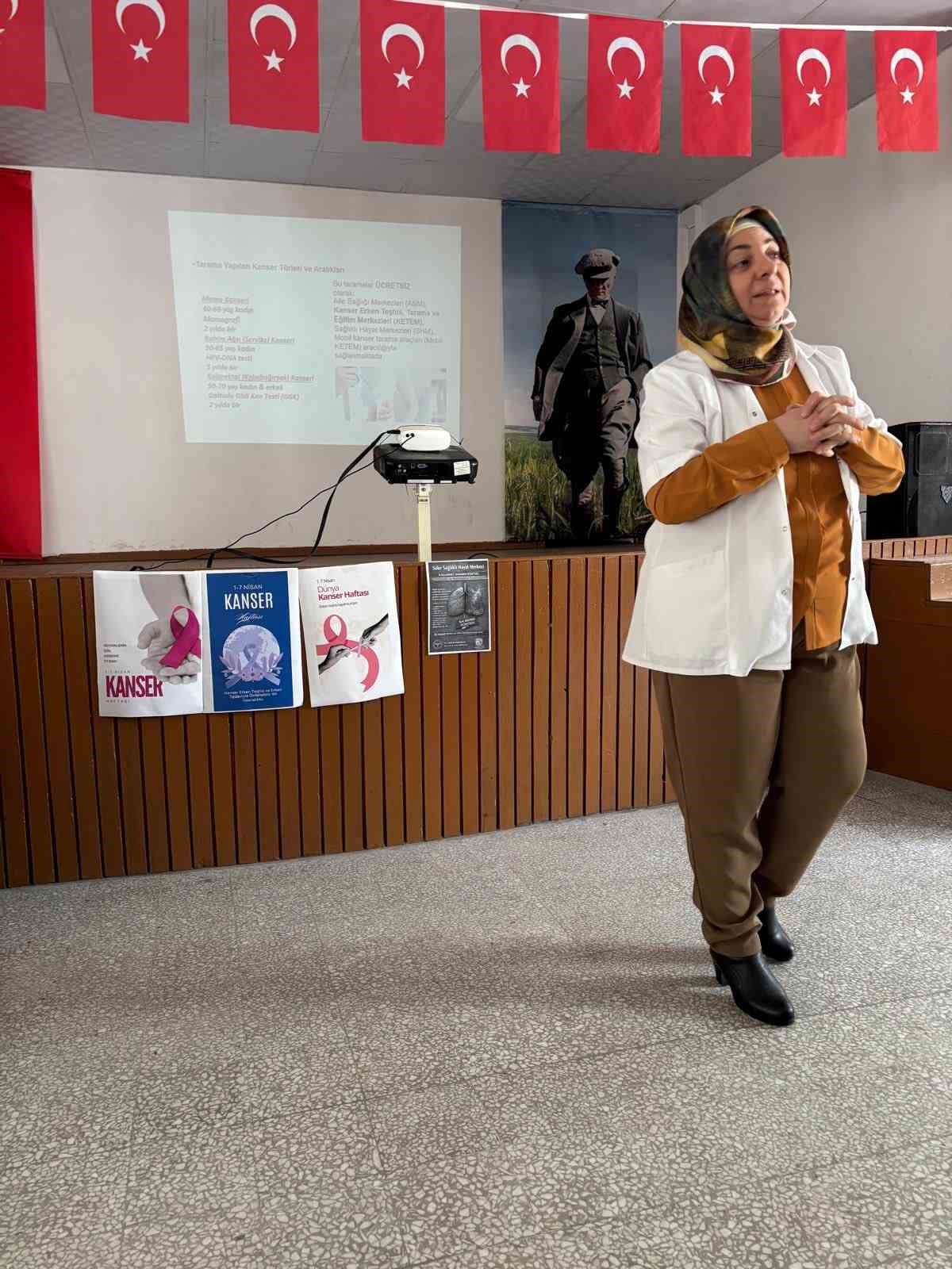 Söke’de kanserde erken teşhisin önemine dikkat çekildi
