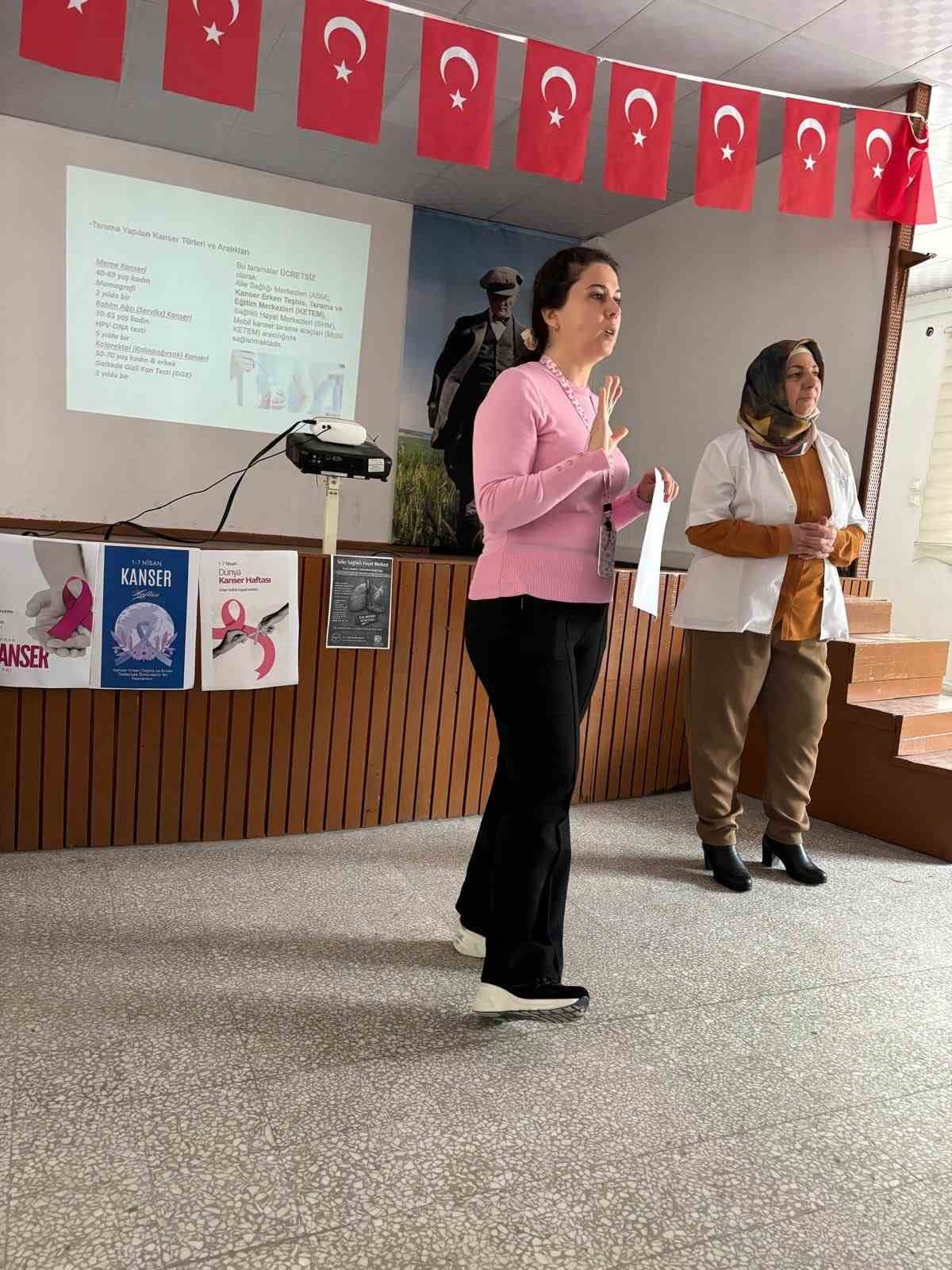 Söke’de kanserde erken teşhisin önemine dikkat çekildi
