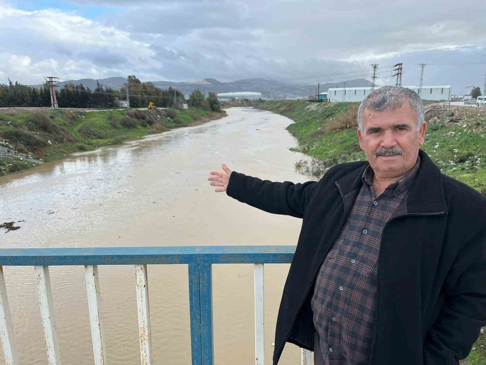 Son 65 yılın en kurak yılıyla yok olma noktasına gelen Asi Nehri’nde yağışlarla birlikte debi yükseldi
