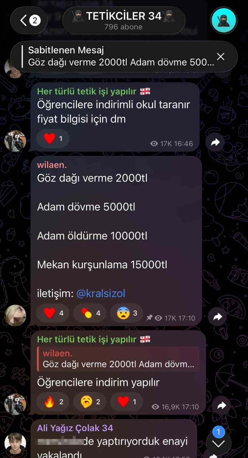Sosyal medya üzerinden korkunç paylaşımlar
