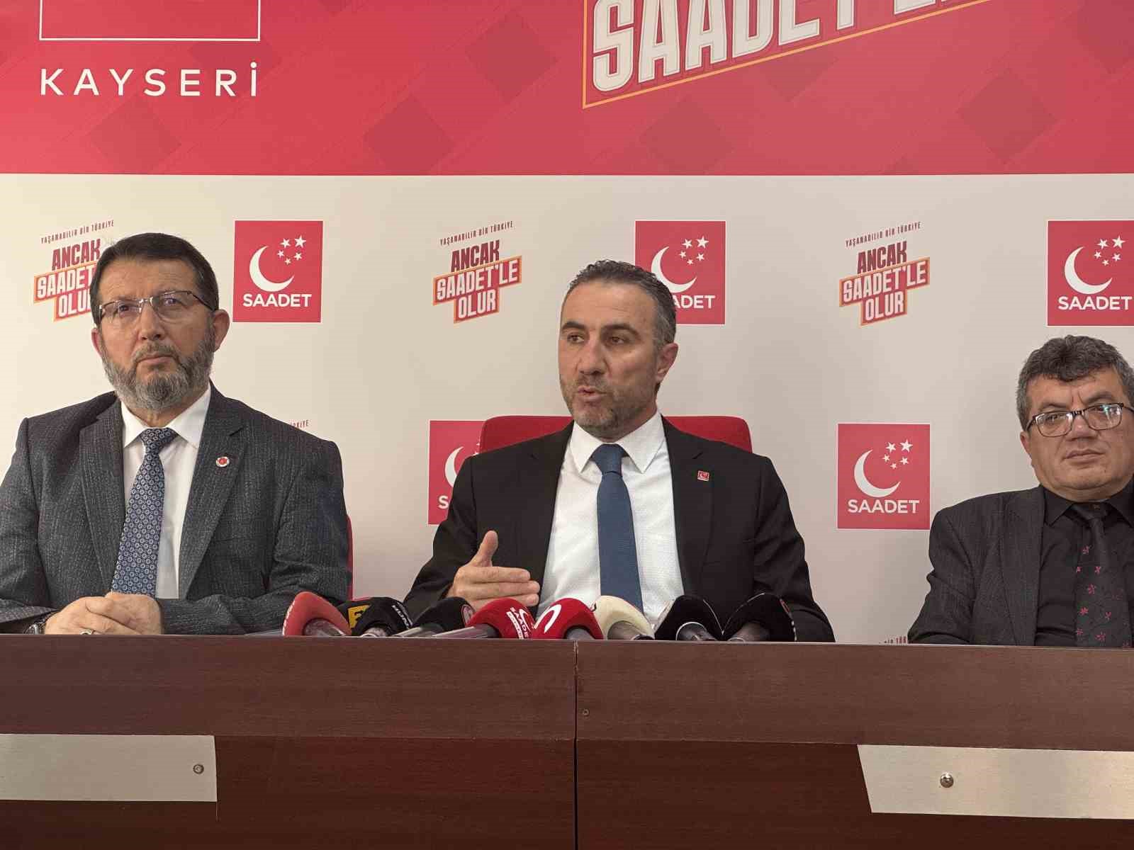 SP Kayseri İl Başkanı Erdal Altun: "Kuzey Çevre Yolu genişletilmesine neden başlanmıyor?"
SP Kayseri İl Başkanı Erdal Altun: "Kuzey Çevre Yolu genişletilmesine neden başlanmıyor?"
