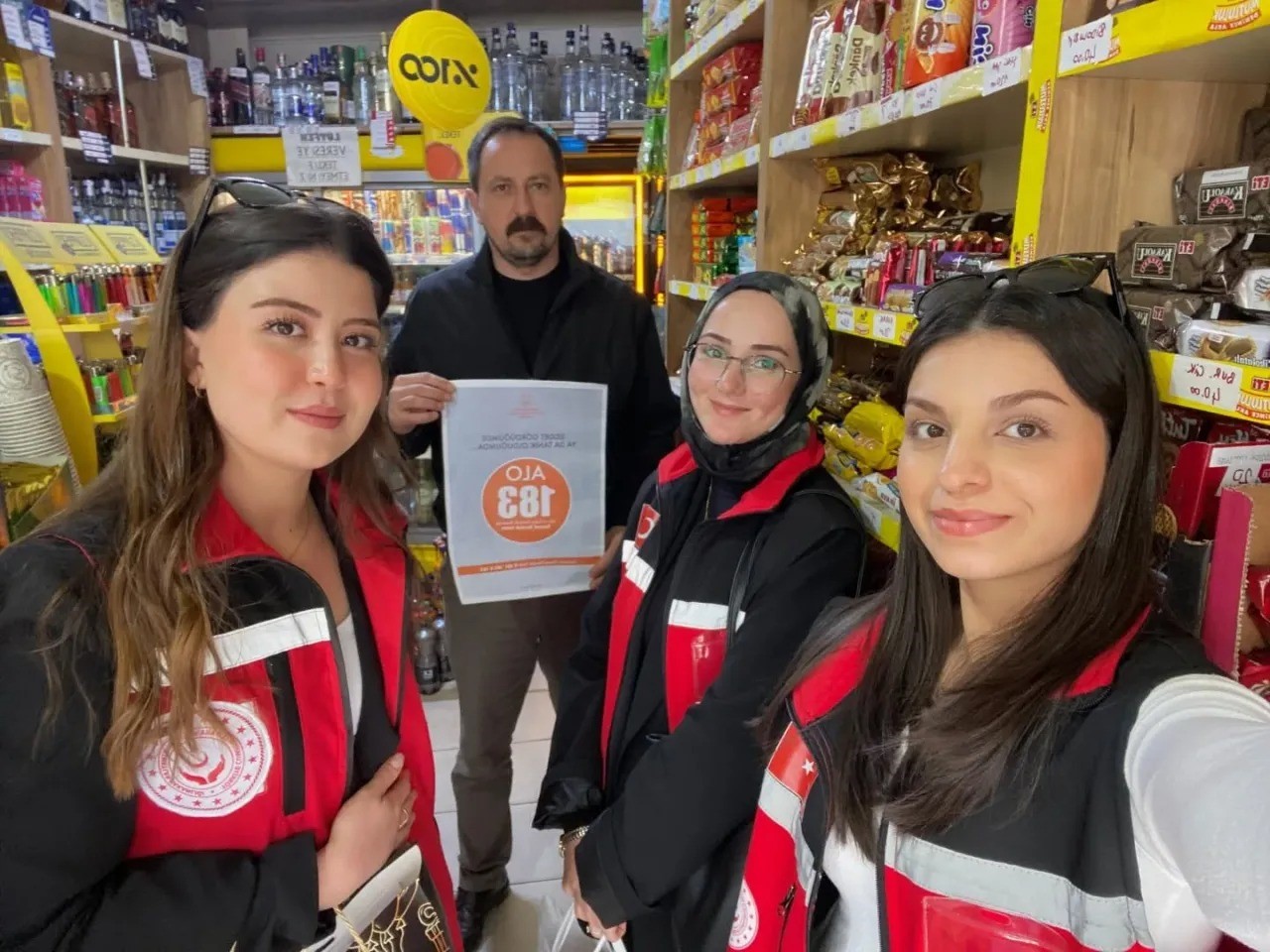 Stajyer öğrencilerden farkındalık çalışması
