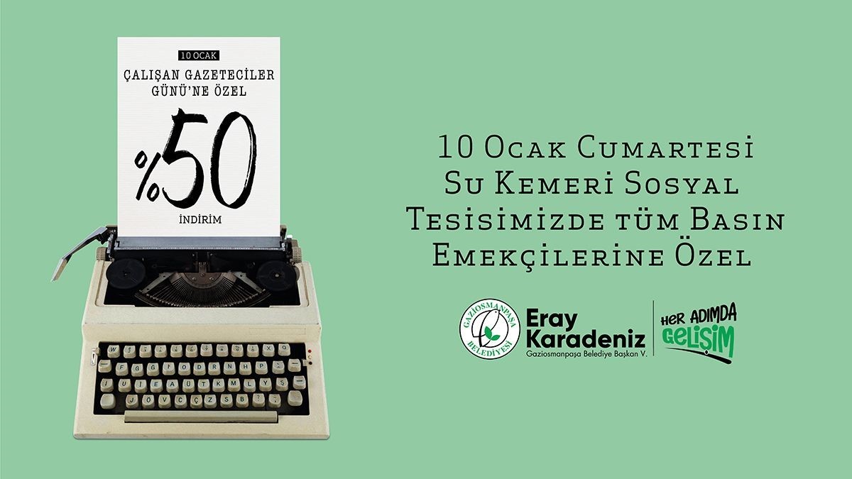 Su Kemeri Sosyal Tesisi’nden Gazetecilere yüzde 50 indirim
