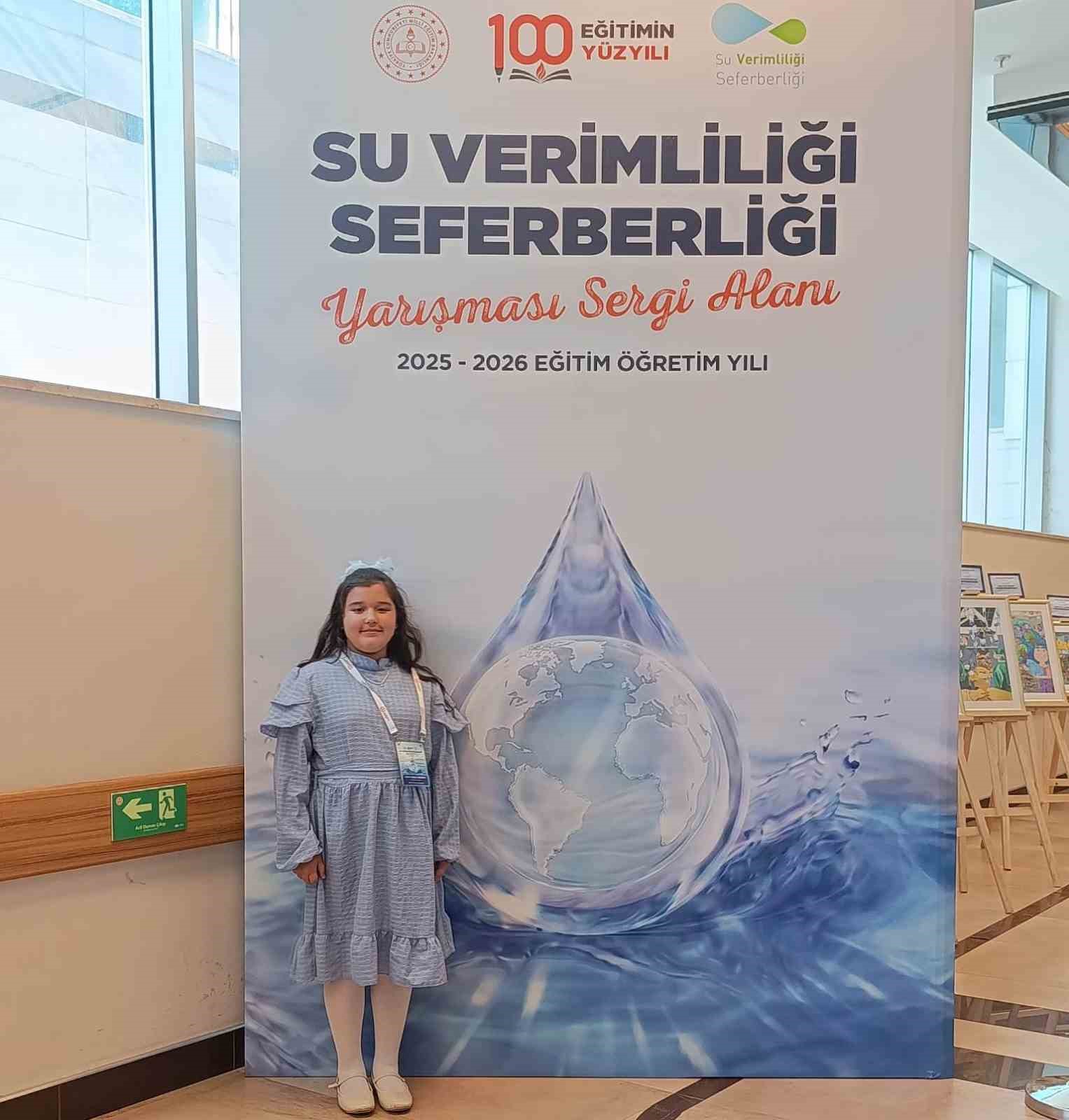 "Su Verimliliği Seferberliği" yarışması şiir dalı Türkiye birincisi Hisarcık’tan
