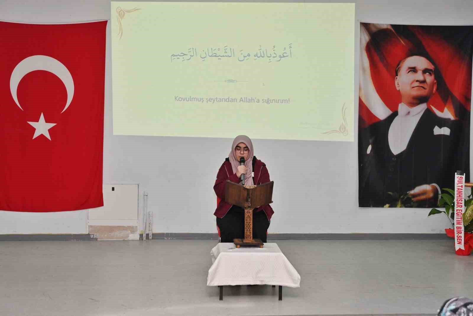 Sultanhisar’da Kur’an-ı Kerim’i Güzel Okuma Yarışması düzenlendi
