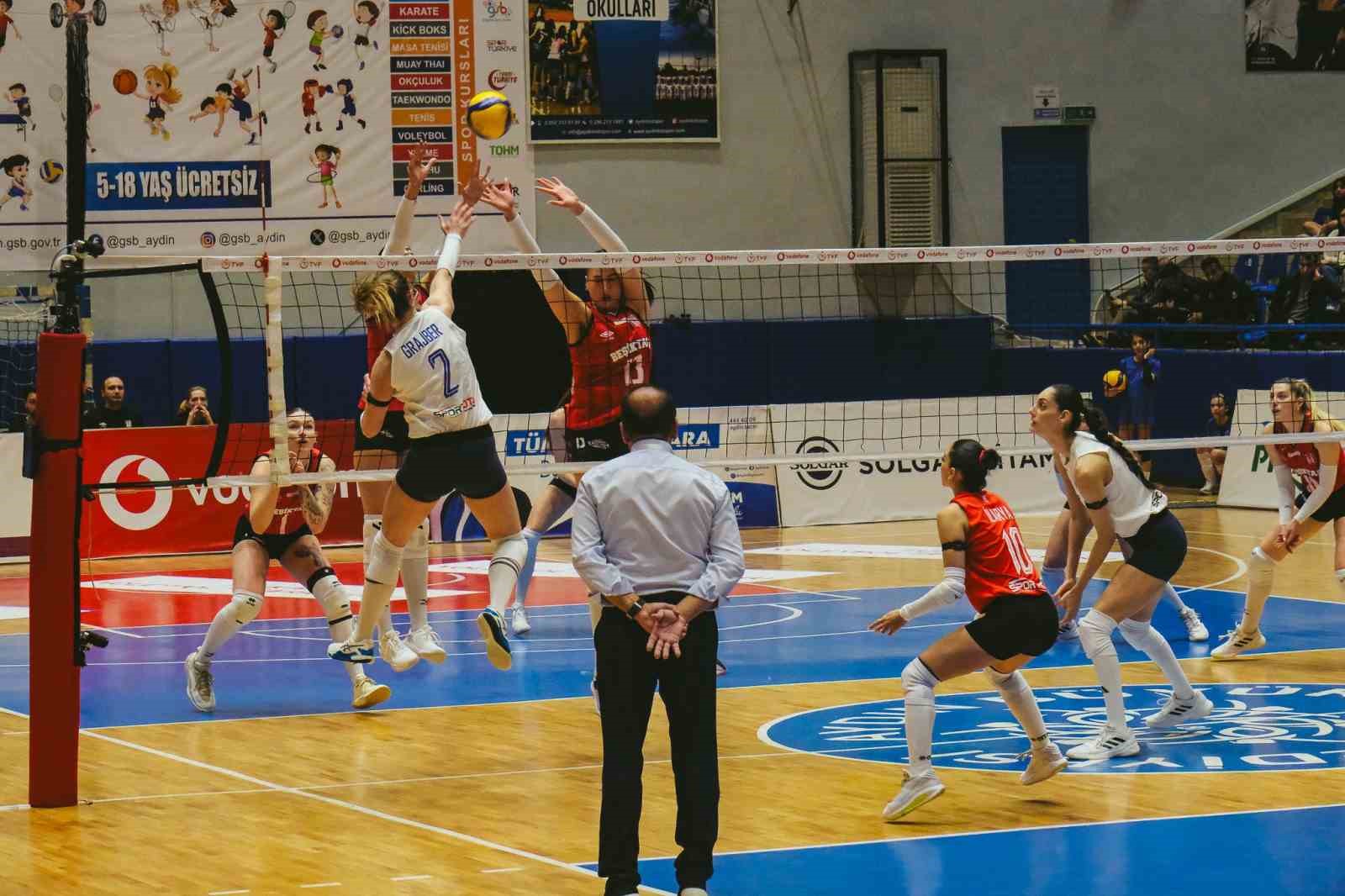 Sultanlar Ligi: Aydın Büyükşehir Belediyespor: 2 - Beşiktaş: 3
