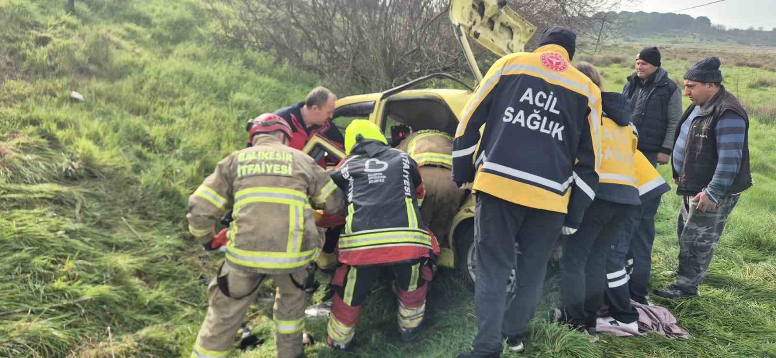 Susurluk’ta trafik kazası: 1 yaralı
