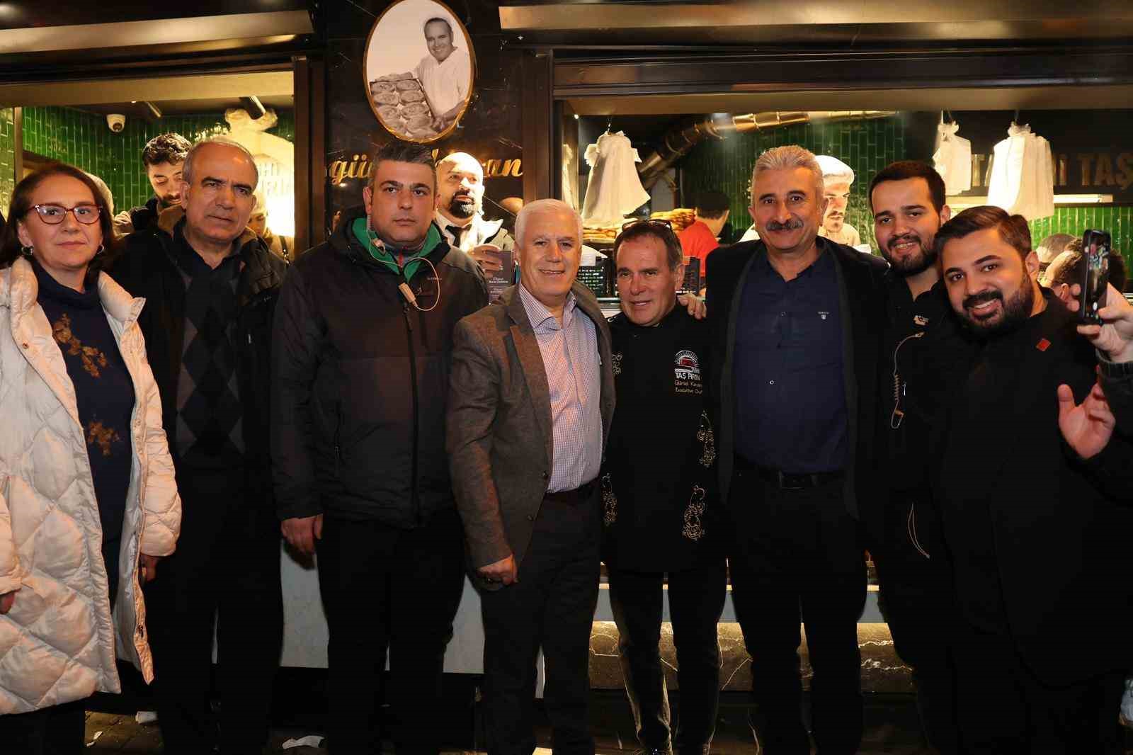 Tahanlı Pide ve çaylar başkan Bozbey’den
