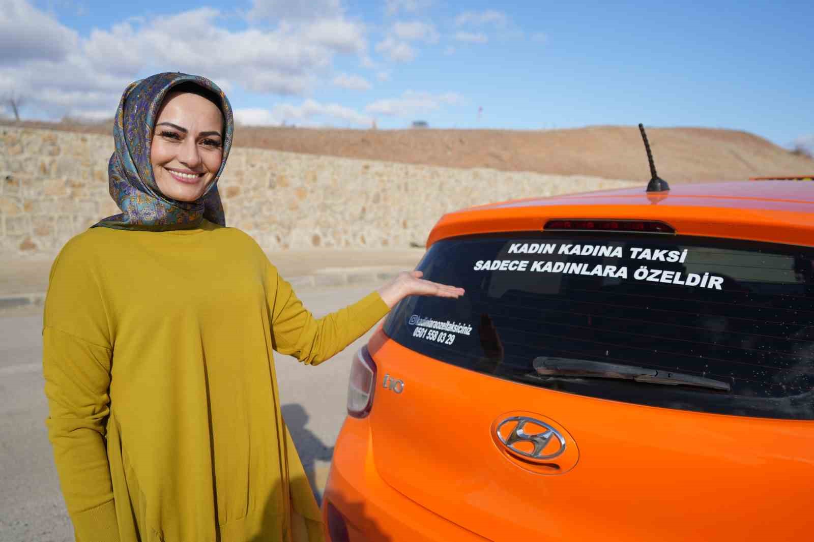 "Taksici abla" kadın yolcular için direksiyon başında
