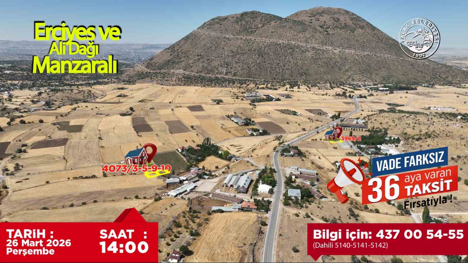 Talas’ın gözde lokasyonlarında villa parseli fırsatı
