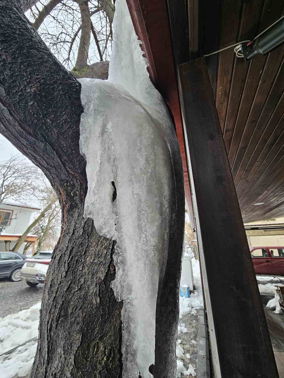 Tarihi Harputta dondurucu soğuklar etkisini sürdürüyor
