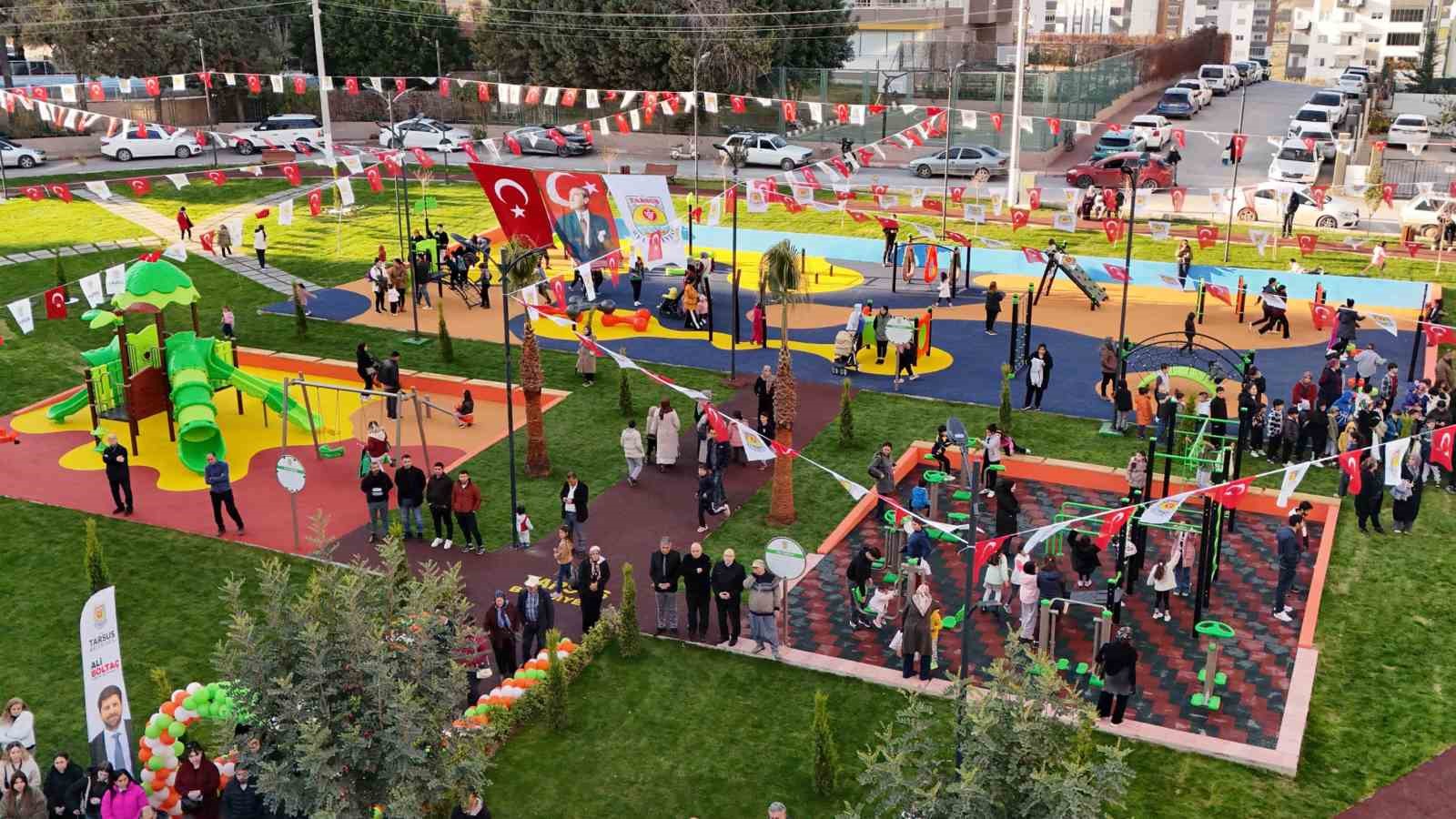 Tarsus’ta çocuklara karne hediyesi Survivor Park açıldı
