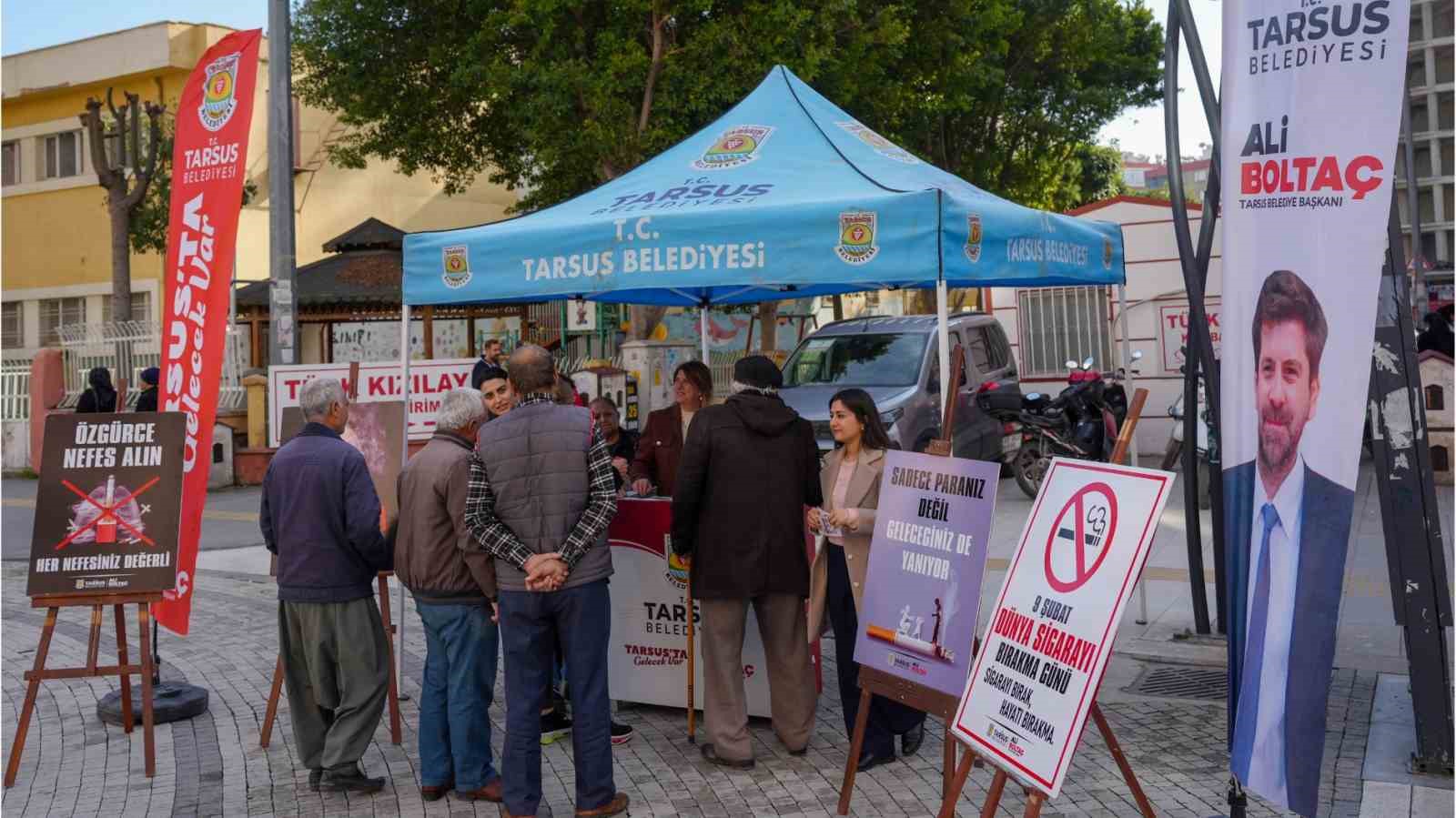 Tarsus’ta Sigarayı Bırakma Günü’nde farkındalık etkinliği düzenlendi
