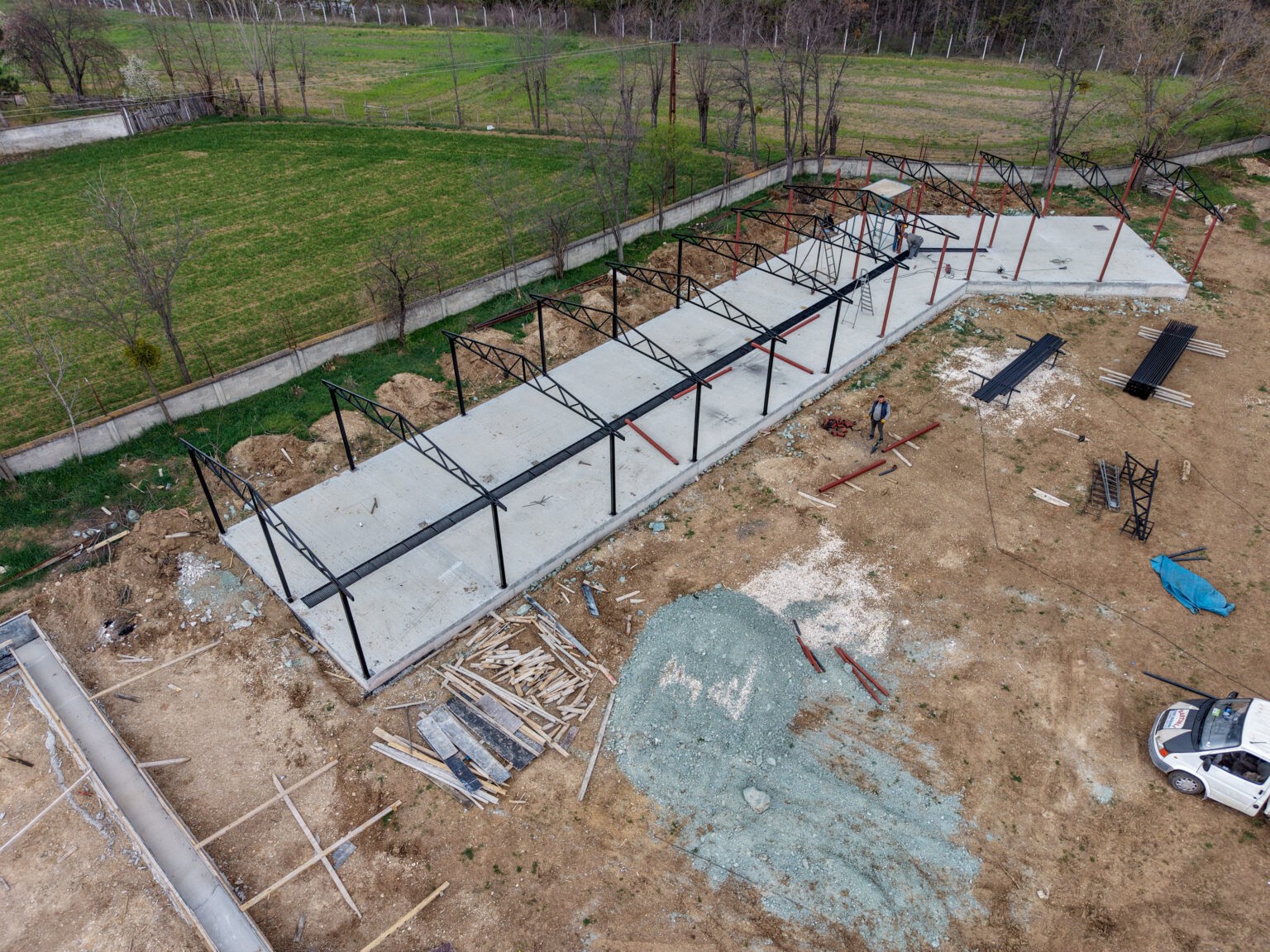 Taşköprü Belediyesi’nin inşa ettiği atlı turizm merkezi yükseliyor
