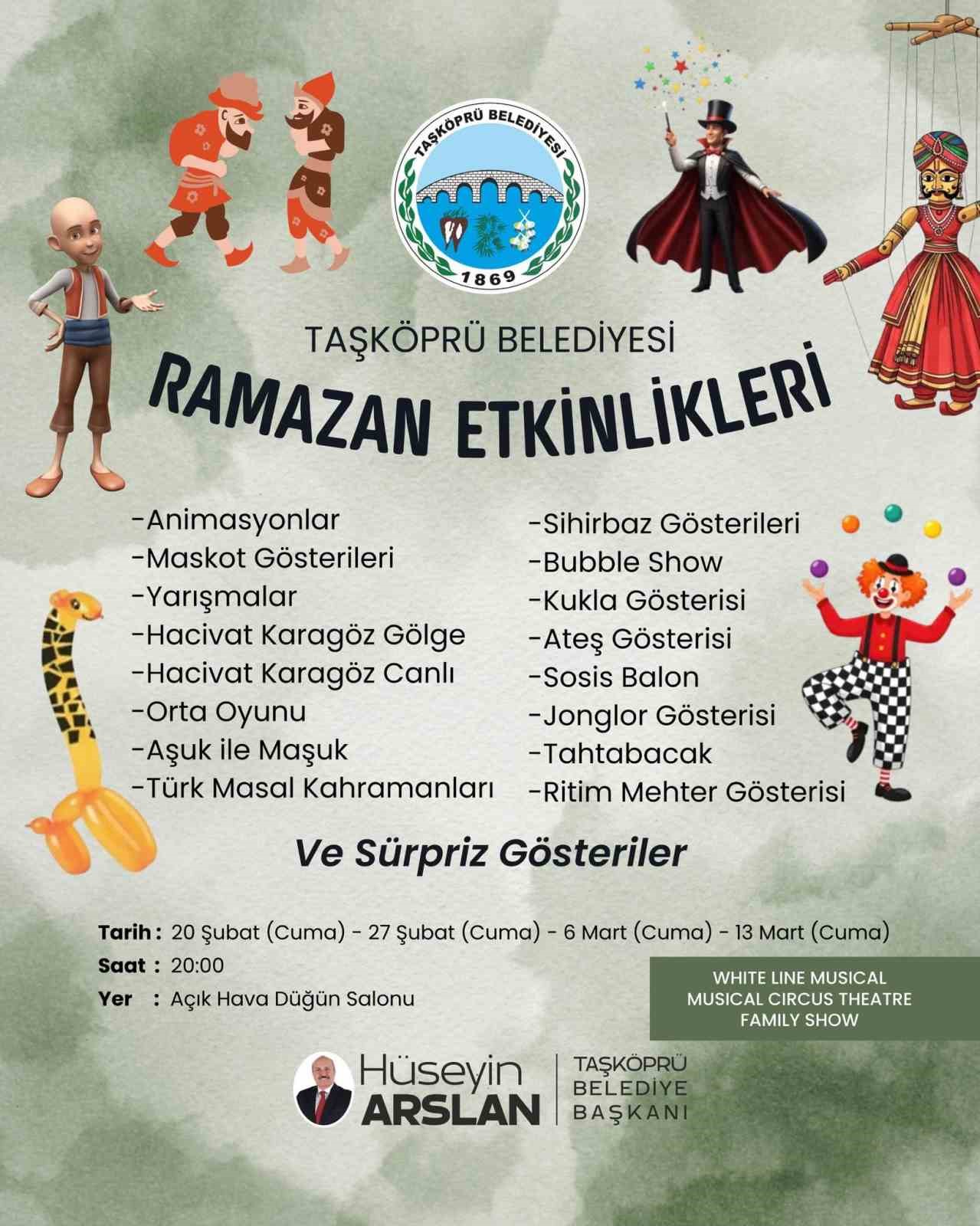 Taşköprü’de Ramazan dolu dolu geçeek
