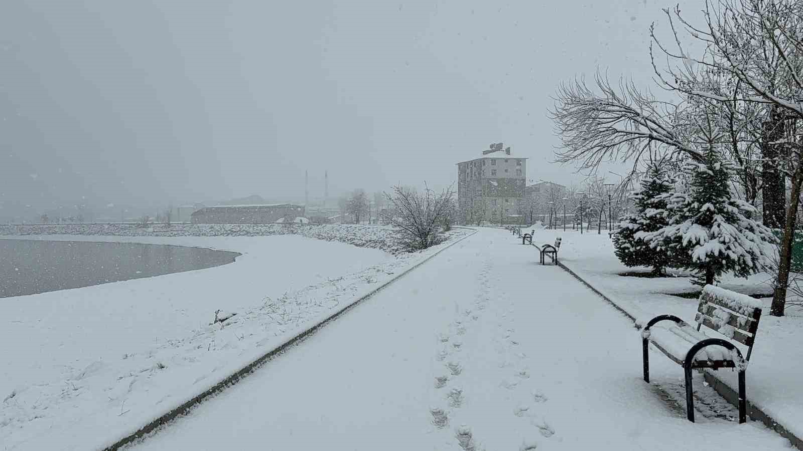 Tatvan’da kar yağışı
