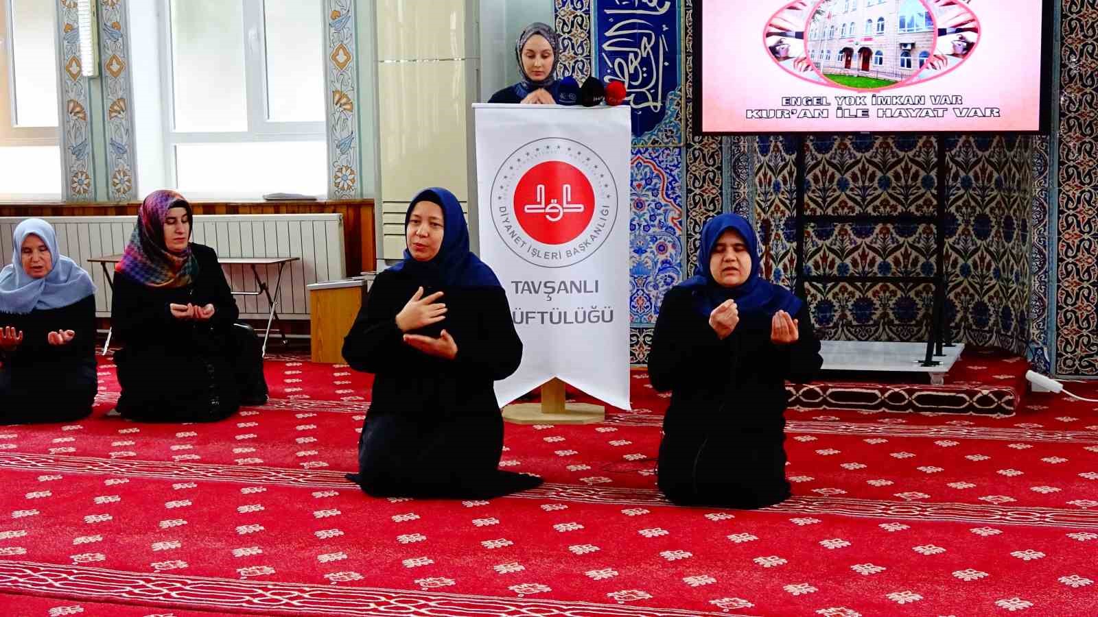 Tavşanlı’da engel tanımayan Kur’an sevgisi
