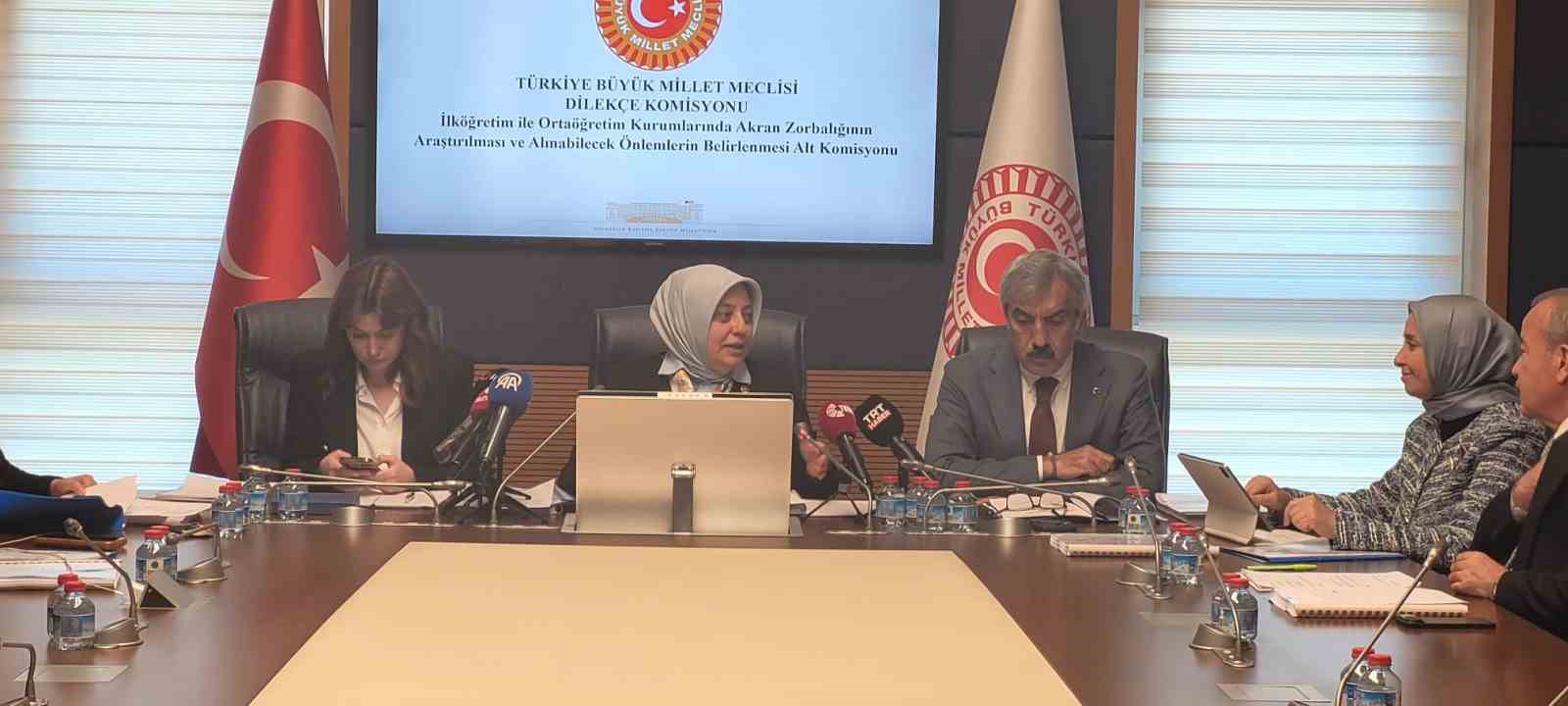 TBMM Akran Zorbalığının Araştırılması Komisyonu toplandı
