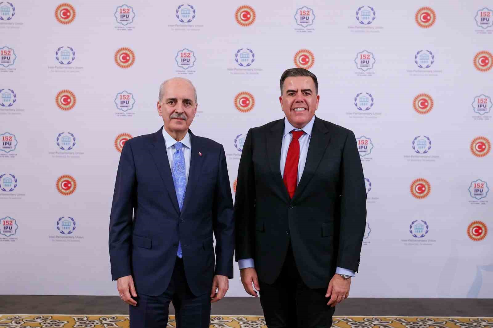 TBMM Başkanı Kurtulmuş, Avustralya Temsilciler Meclisi Başkanı Dick ile görüştü
