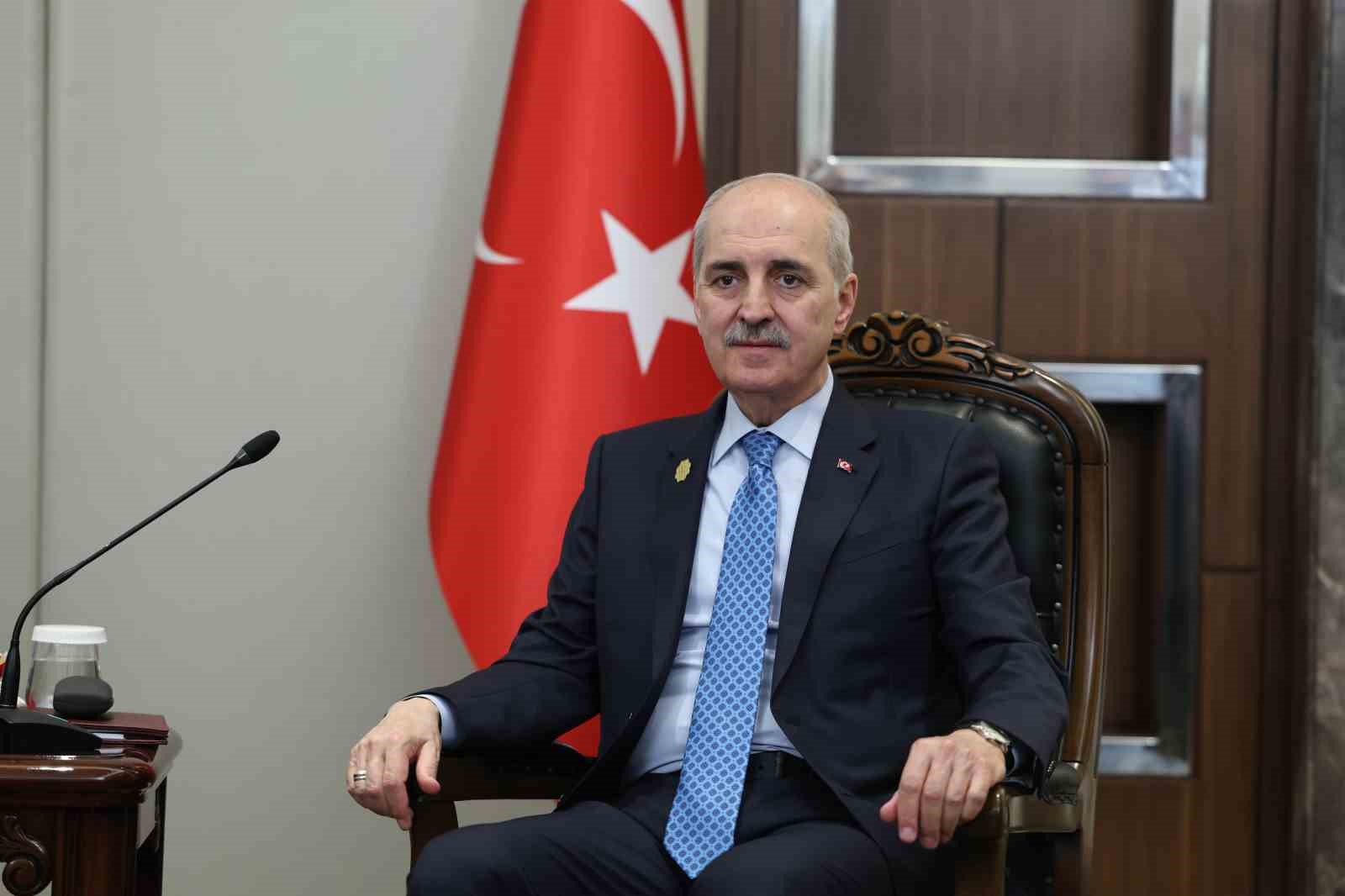 TBMM Başkanı Kurtulmuş, Kazakistan Parlamentosu Meclis Başkanı Koşanov ile görüştü
