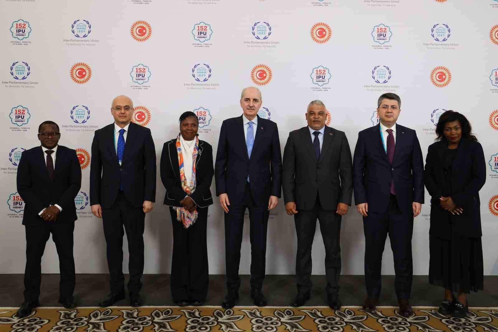 TBMM Başkanı Kurtulmuş, Malavi Ulusal Meclisi Başkanı Suleman ile görüştü
