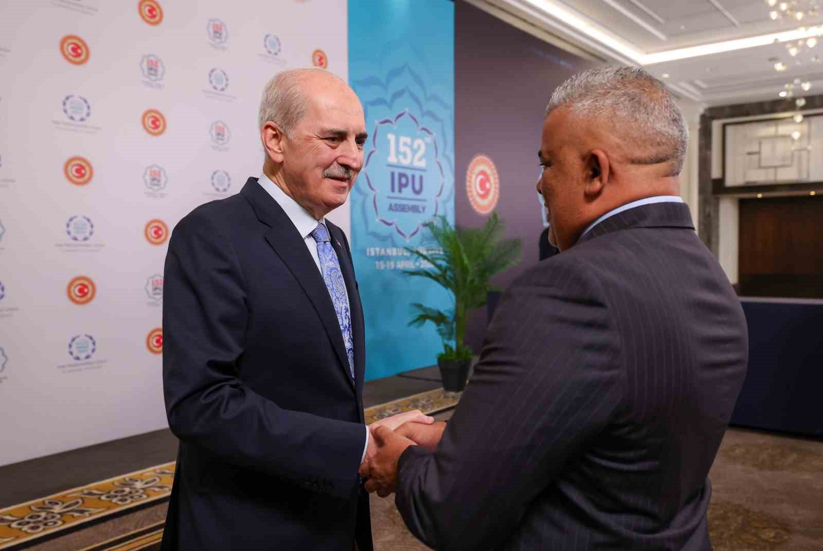 TBMM Başkanı Kurtulmuş, Malavi Ulusal Meclisi Başkanı Suleman ile görüştü
