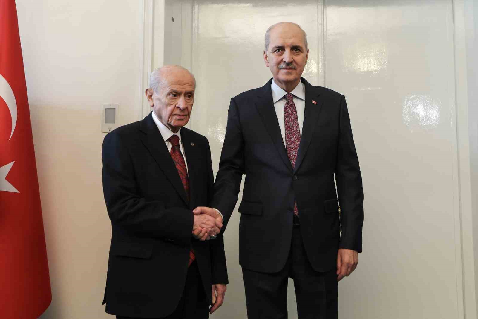 TBMM Başkanı Kurtulmuş, MHP Lideri Bahçeli’yi ziyaret etti
