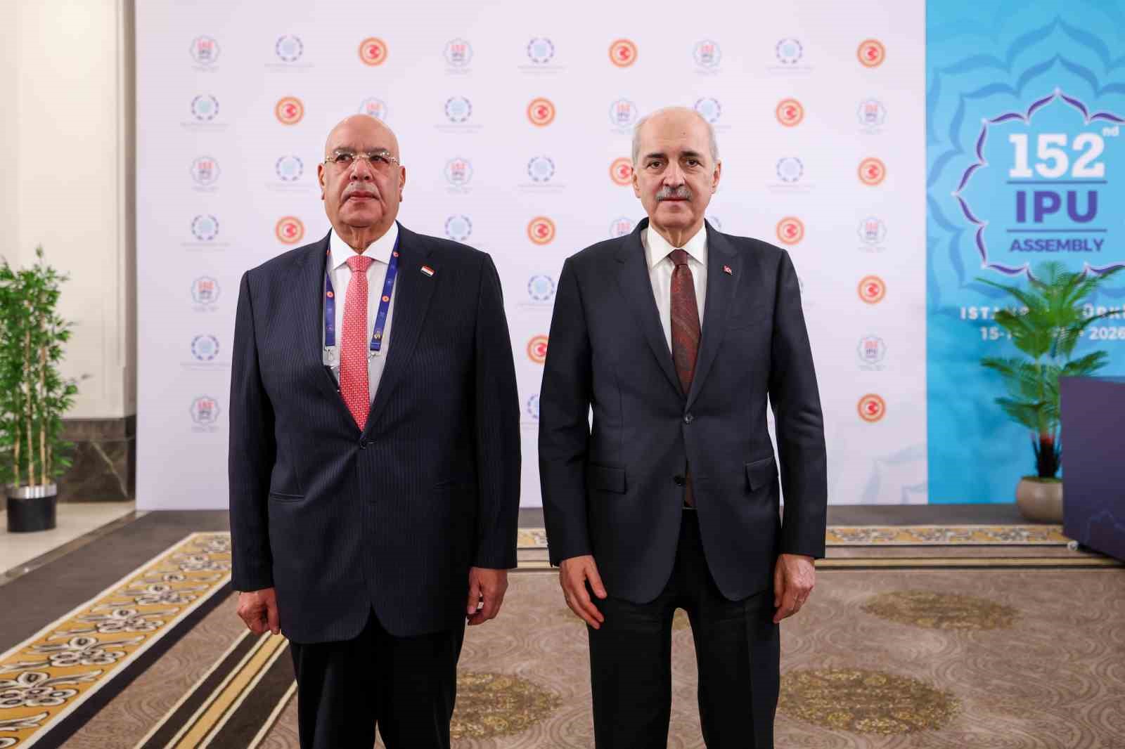 TBMM Başkanı Kurtulmuş, Mısır Temsilciler Meclisi Başkanı Badawy ile görüştü
