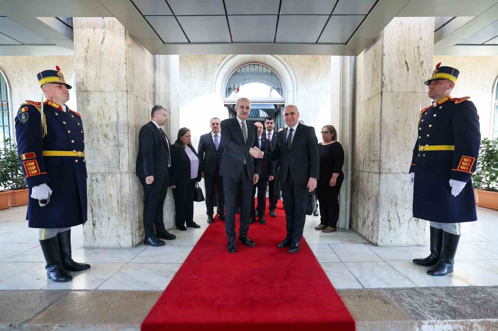 TBMM Başkanı Kurtulmuş, Romanya Başbakanı Bolojan ile görüştü
