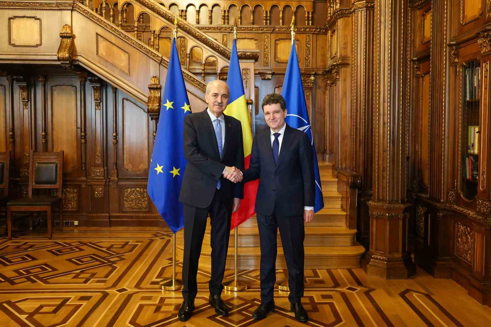 TBMM Başkanı Kurtulmuş, Romanya Cumhurbaşkanı Dan tarafından kabul edildi
