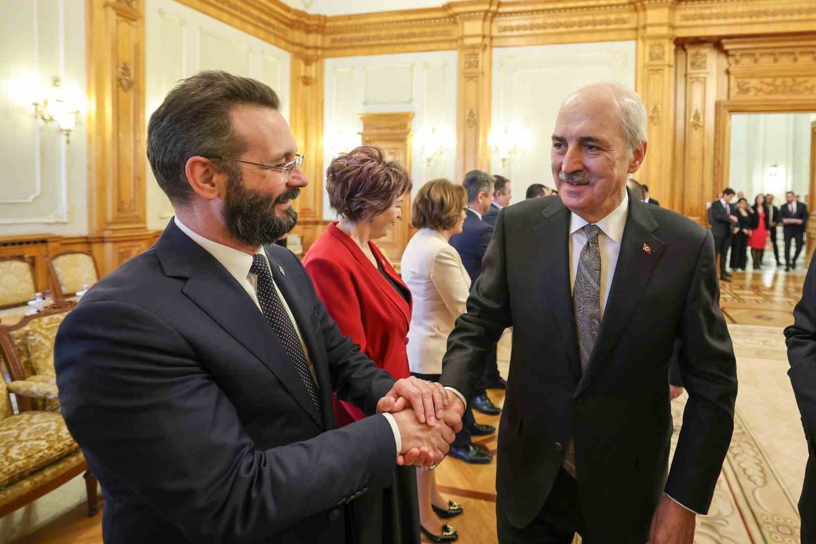 TBMM Başkanı Kurtulmuş, Romanya Senato Başkanı Abrudean ile görüştü
