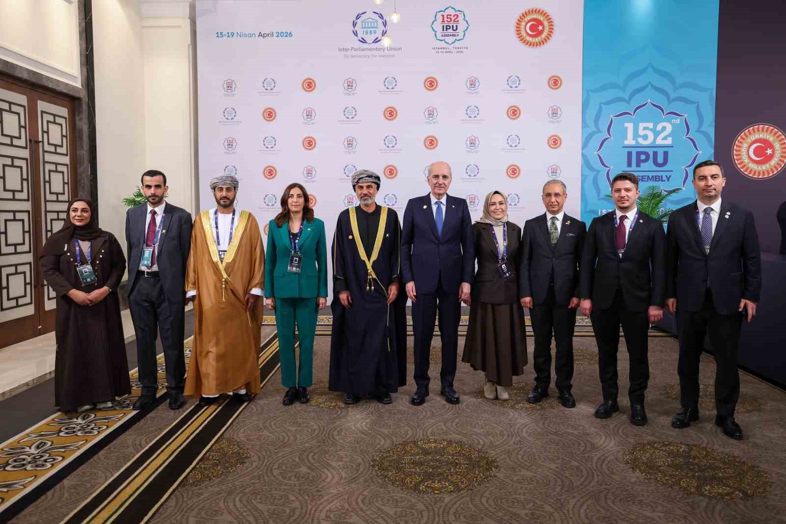 TBMM Başkanı Kurtulmuş, Umman Şura Meclisi Başkanı Al Maawali ile görüştü
