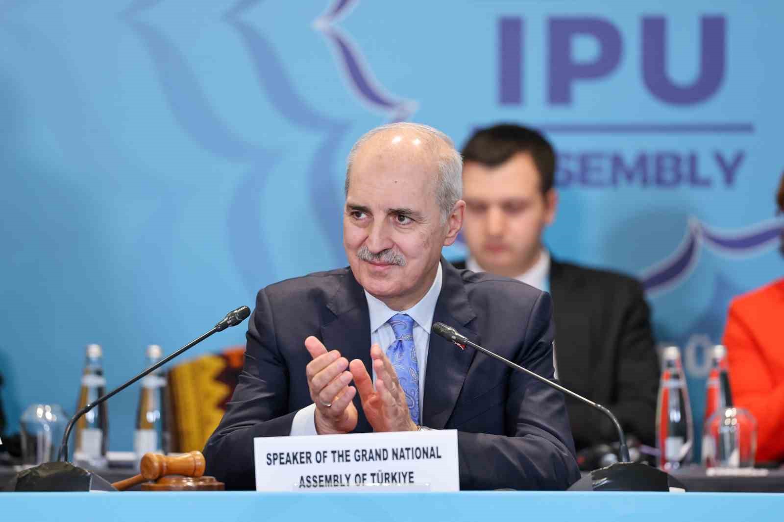 TBMM Başkanı Numan Kurtulmuş: "Adaletsizliğe ve çatışmalara karşı sesimizi yükseltmek gelecek nesillere karşı sorumluluğumuzdur"
